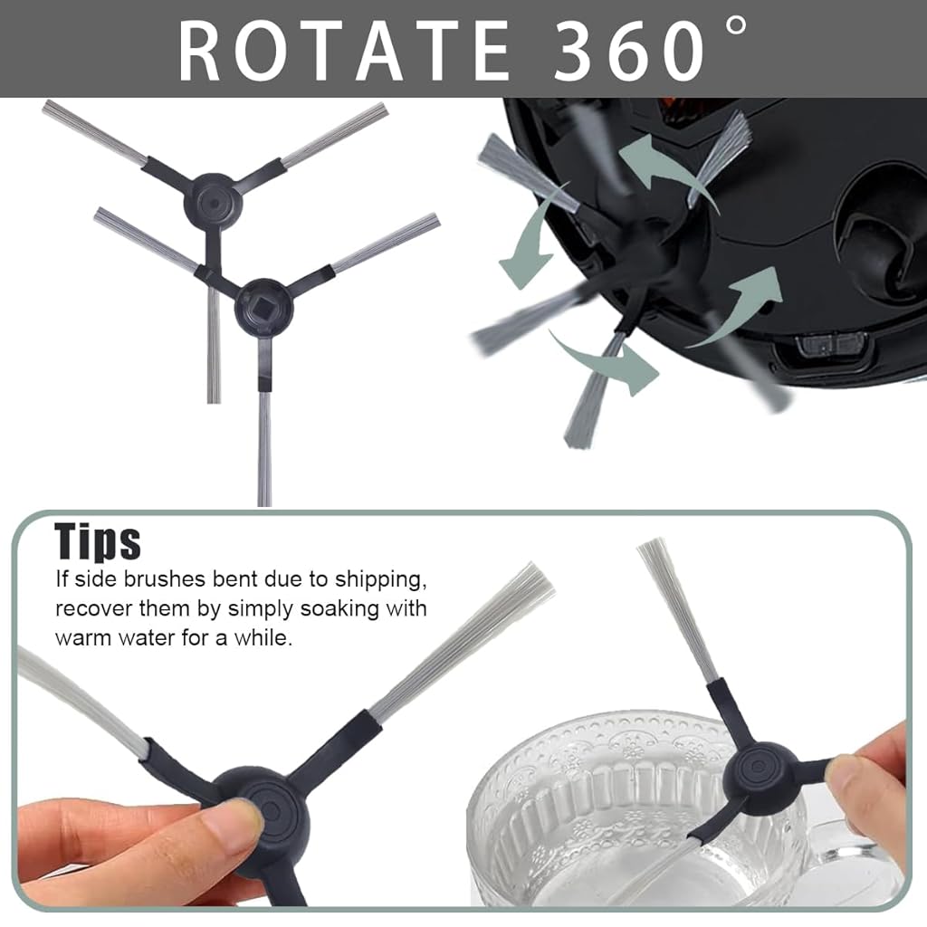 HASTHIP® 14Pcs Replacement Kit for Mi Robot Vacuum-Mop P, Compatible Accessories & Cleaning Tools, Durable Side Brushes, Easy Install, Anti-Tangle, Fits Mi Mop P, Home Floor Cleaning Parts HASTHIP® 14Pcs Replacement Kit for Mi Robot Vacuum-Mop P, Compatible Accessories & Cleaning Tools, Durable Side Brushes, Easy Install, Anti-Tangle, Fits Mi Mop P, Home Floor Cleaning Parts